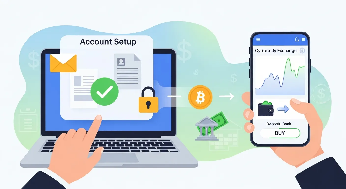 暗号資産取引所の口座開設から取引開始まで