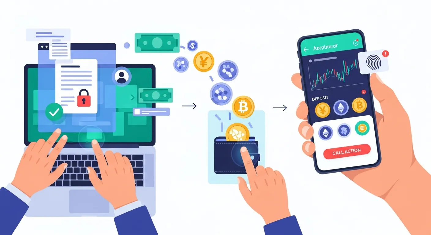 仮想通貨の始め方【ステップバイステップ解説】